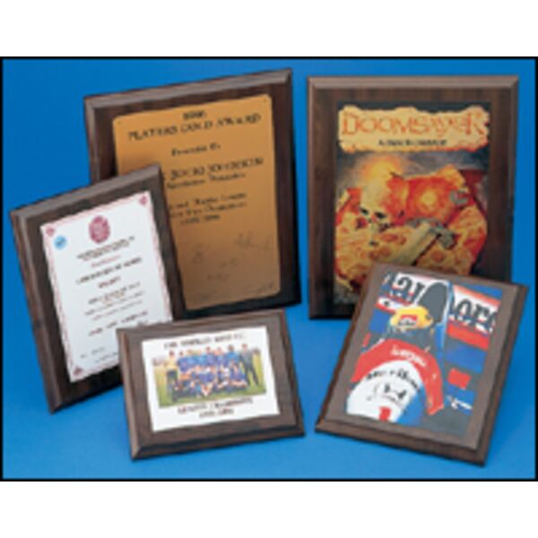 Walnut Effect MDF Plaque - 25 x 20cm Thumbnail