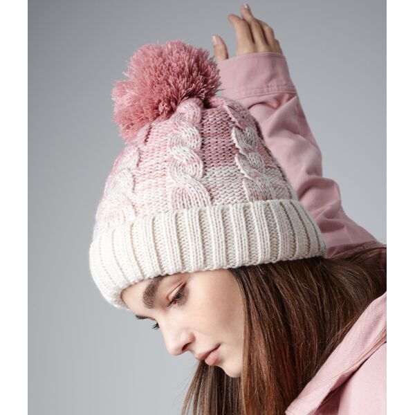 Beechfield Ombré Pom Pom Beanie Thumbnail