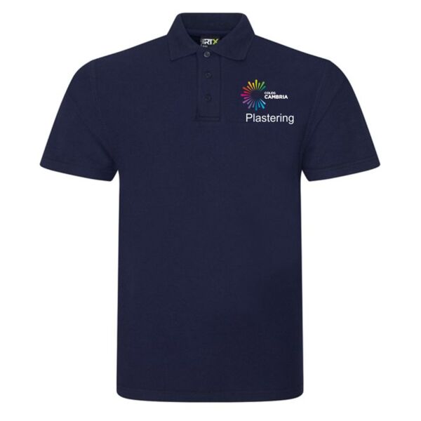 COLEG CAMBRIA PLASTERING POLO Thumbnail