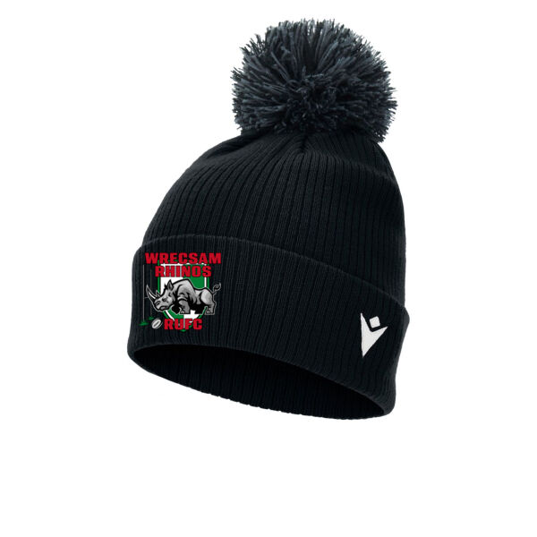 Rhinos - Snow Pompon Beanie Thumbnail